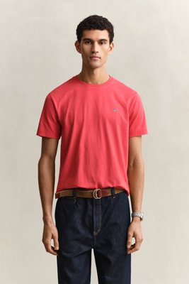 GANT - Klassisk t-skjorte i regular-fit til herre rose red