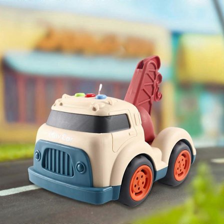 Bil Ljud Och Ljus Musik Simulering Ingenjörsbil Leksaksbil Mini Grävmaskin Cementbil Pojkar Flickor Gåva Lekfordon Leksaksbilar
