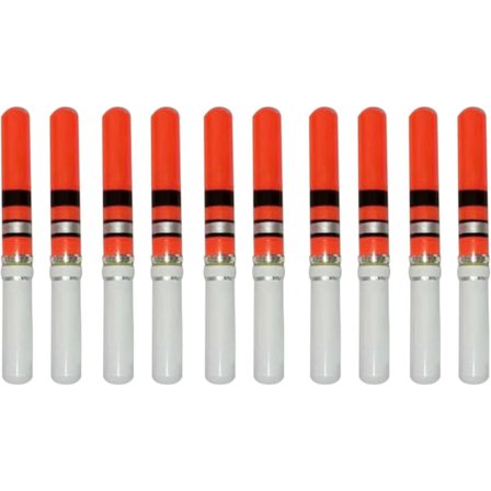 10 kappaleen LED-valopalloja yökalastukseen (punainen)