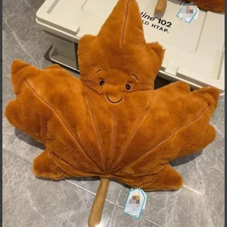 Jellycat Bartholomew plyslegetøj, blødt og behageligt, perfekt til børn, Valentinsdagsgaver, samlerobjekter, vintage ahornblad design.