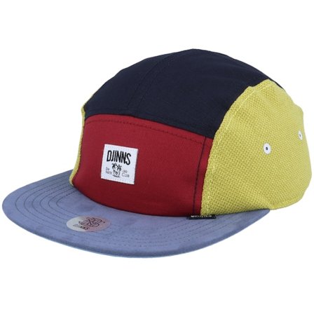Djinns - Multi 5panel Czapka Z Daszkiem - Flat Cap Mix Fabrics Multi Wine 5-Panel @ Hatstore