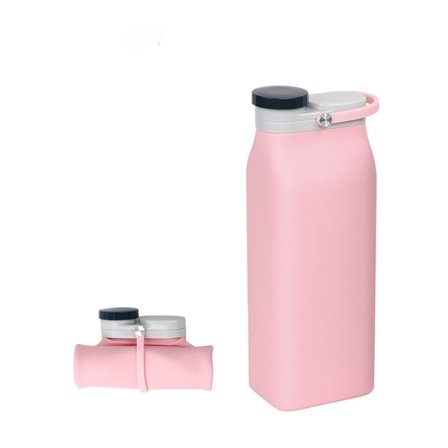 Sammenklappelig vandflaske, bærbar fødevaregodkendt silikone Folda