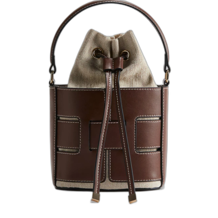 Brun bucket bag från hm
