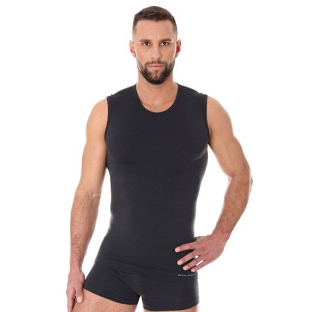 Linnen för män BRUBECK COMFORT WOOL Termoaktiv Ärmlös T-shirt MERINOULL