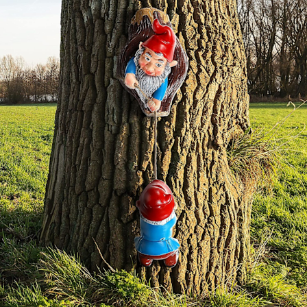 Klatrende Nisser Træ Dekoration Udendørs Træ Skulptur Til Træer Dekoration Til Træer