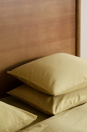 Jotex - Satin Putetrekk i Sateng 50x60 Cm 2-pakning Økologisk Lys oliven - ZACK - Kjøp Putevar hos Jotex