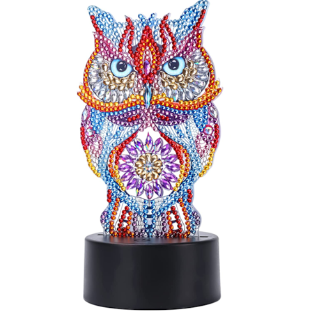 Diamantmålning barn 6 7 8 9 10 år, presenter flickor 9 10 11 år pyssel 6 7 8 9 år presentidéer DIY kreativ nattlampa leksak flickor pysselset barn