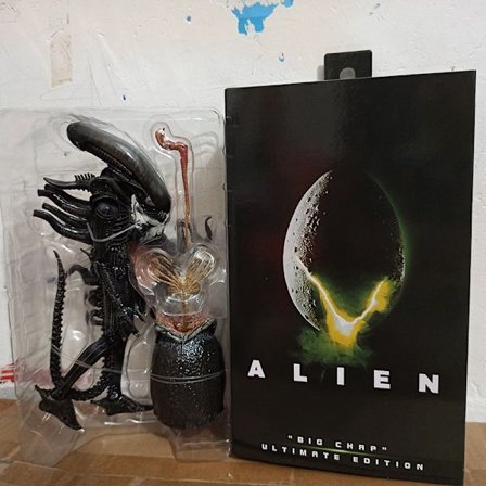 NECA Alien Big Chap Alien Figuuri Big Chap Alien Predator 40 vuotta Egg Facehugger Figuurimalli Lelunukke Lahjat