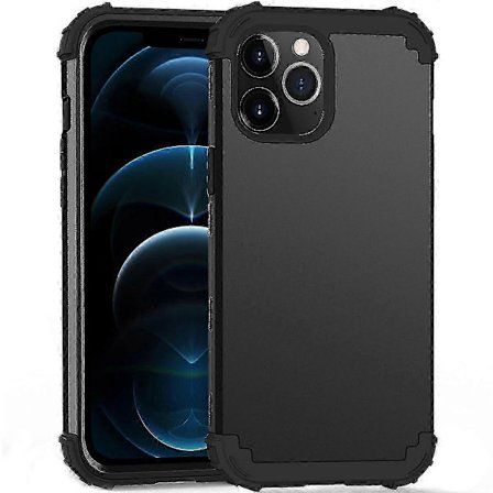 PC+ Silikon Tredelat Skal för iPhone 12 Pro Max