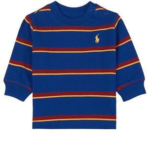 Kids - Ralph Lauren Branded Striped T-shirt Blue 12 Months - Tops - 12 months - Blue