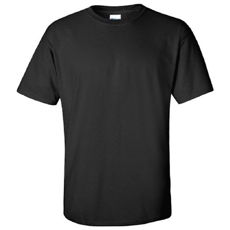 Gildan Mens Ultra Cotton Kortärmad T-shirt M Svart