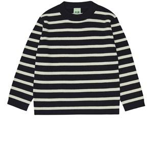 Kids - FUB Striped Knit Sweater Navy 90 cm - Jumpers and knitwear - 90 cm - Navy