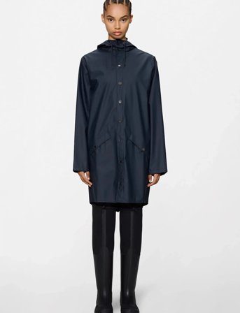 Rains Long Jacket W3 - Blue - XS