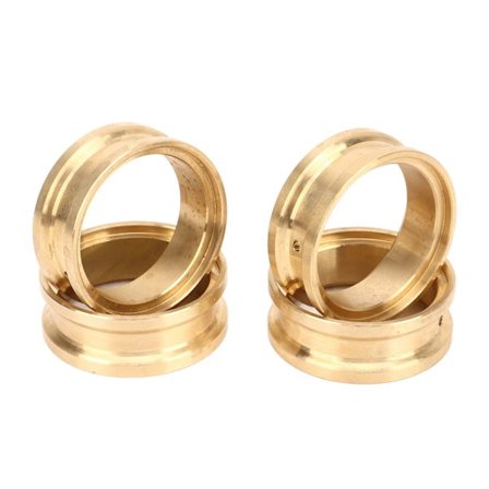 4 stk RC Messing Internt Beadlock Ring Hjul Klem Ring Balanse Motvekt for FMS FCX24 1/24 RC Crawler