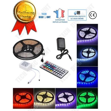 LED-strip - TD - 10m - Flera färger - Vattentät IP65 - Fjärrkontroll inkluderad