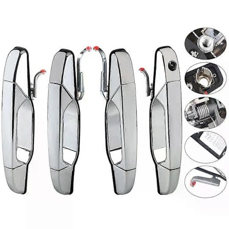 25960526 Utvendig krom dørhåndtak for Sierra Yukon Cadillac Escalade Pickup Utenfor Chevrolet Silverado Tahoe GMC 5960521