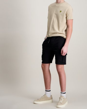 Lyle & Scott Cargo Sweat Short Zwart Shorts Jongens - Kids Brand Store