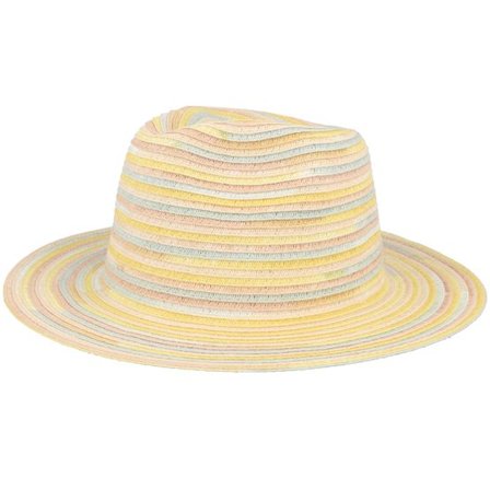 Seeberger - Multi straw Hatt - Fedora In Spacedye Paper Braid Powder Red Honey Straw Hat @ Hatstore