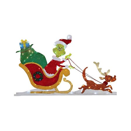 Grinch Jouluvalaistus Koriste Puutarha Nurmikko Ulko Piha Grinch Merkki Panosten Kanssa Joululoma Koristeet [DB]