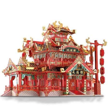 3D metall pussel -restaurang gör-det-själv montera sticksåg leksak