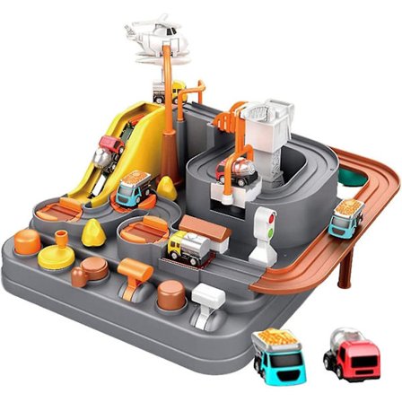 Adventure Rail Car Track Set Race Tracks Safe Smooth Car Adventure Educational Toy Children Car Adventure Game Interactive Toys Vehicle Puzzle Car