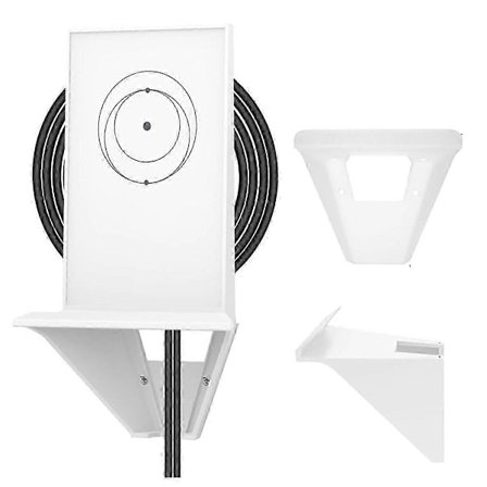 Router Stand Vægbeslag kompatibel med Starlink Gen 2, Robust Router Stand med Skruemonteringssæt