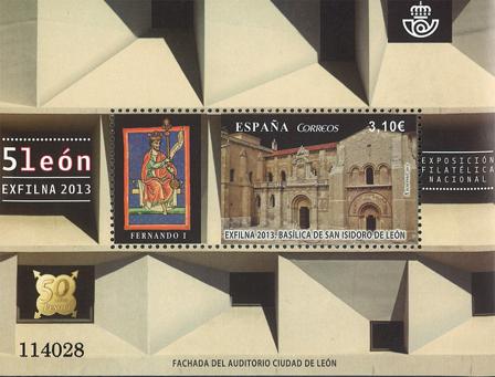 Spain - Exhibition sheet Leon - Mint souvenir sheet