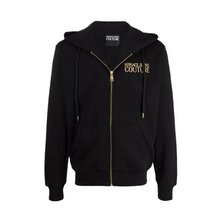 Versace Jeans Couture Zipped Hoodie , Zwart , Heren , Maat: L