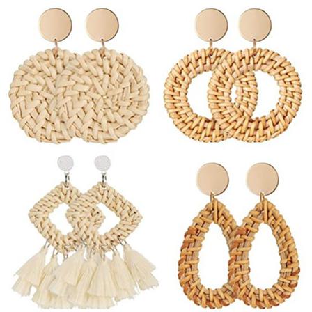 8 Stycken Bohemiska Örhängen Överdrivna Eardrops Enkel Design