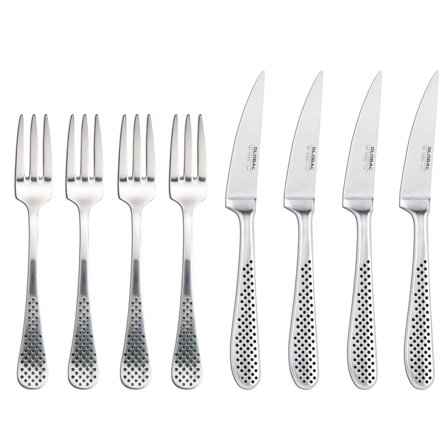 Global Stekknivar och Gafflar 4 set - Köp Global-knivar och tillbehör hos Bagaren och Kocken | Dukning & Servering > Bestick > Bestickset | Bagaren 