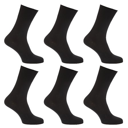 Mens Stay Up Non Elastic Diabetic Socks (Pack Of 6) UK Shoe 6-1