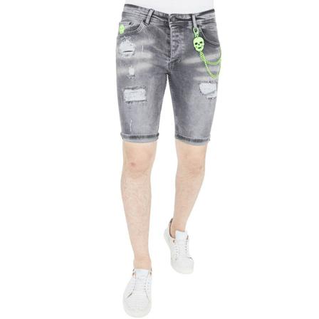 Local Fanatic Denim Shorts grå, Herr, Herr, Storlek: W31