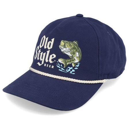 American Needle - Blå unconstructed Keps - Old Style Canvas Cappy Navy Adjustable @ Hatstore