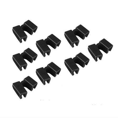 Chopsticks Training Helpers, 8 Black Reusable Chopsticks Training Chopsticks Aids with Non-Slip Hinged, Suitable for Kids Adults Beginners