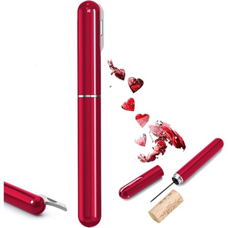 Korketrekker, Lufttrykkskorketrekker 7S Kork Pops Out, Luftpumpe Korketrekker