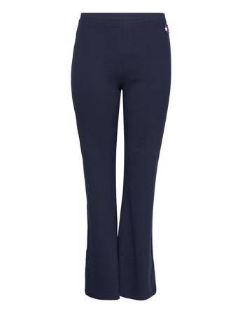 Tjw Crv Rib Badge Flare Legging Bukser Med Svaj Blå Tommy Jeans