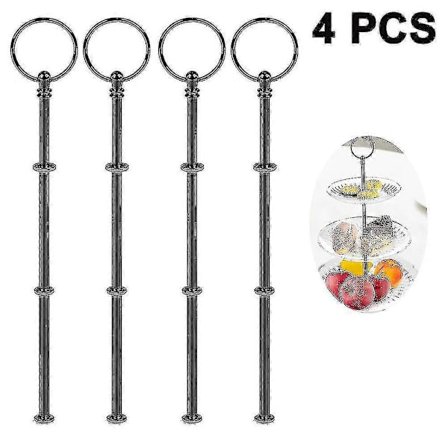 4 stk. 3-lags kageopsats hardware, etagefad hardware, kageopsats