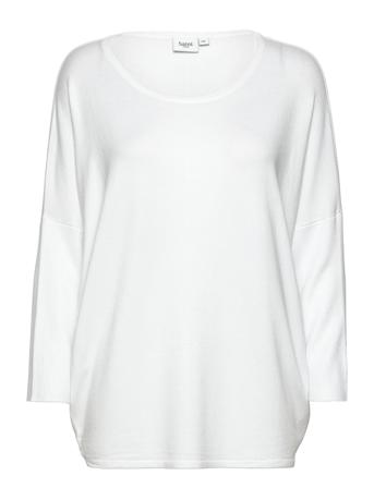 A2561, Milasz R-Neck Pullover Pullover Hvit Saint Tropez