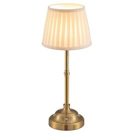 Trådløs LED Bordlampe Dæmpbar Retro Sengelampe 4000mAh Batteridrevet til Indendørs Udendørs Bar Stue Guld Beige Lampeskærm