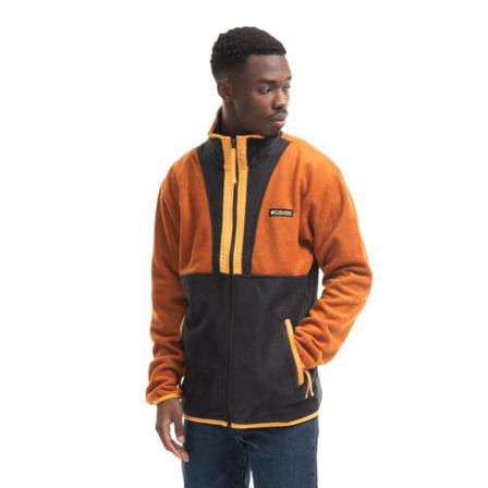 Columbia, Bluza męska Columbia Back Bowl Full Zip Fleece 1872794 858 Pomarańczowy, Mężczyzna, Rozmiar: L