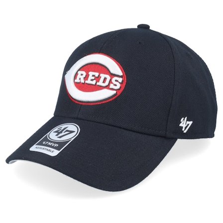 47 Brand - MLB Preto adjustable Boné - Cincinnati Reds Mvp Black Adjustable @ Hatstore