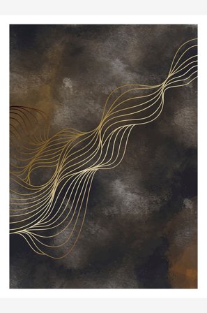 Venture Home - Plakat Wave - Flerfarvet - Posters - 70X100 - Fra Homeroom