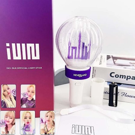Ny Kpop Gidle Lightstick Ver.2 Korea (g)i-dle Light Stick Version 2 1 Castle Concert Lamp Party Flash Med Fotokort Present