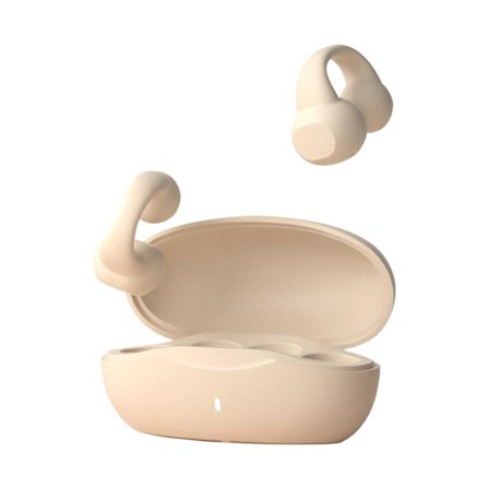 Clip-On Ear Bluetooth Headset 9D Stereo Surround Sound Bluetooth Headset 20240529(Gul)