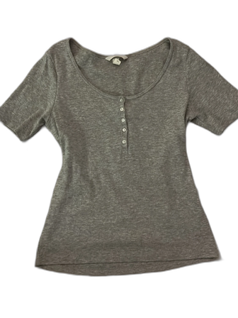 Grå ribbad topp från H&M