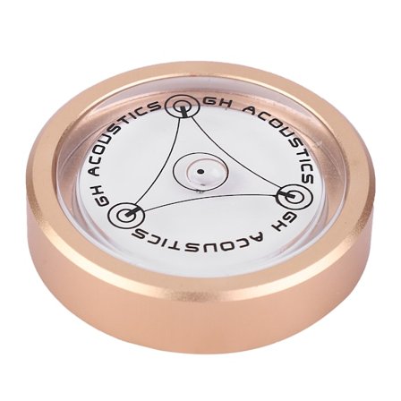 Aluminium Balanserad Skivstabilisator för Grammofonspelare Vinyl Record Vibration Balance Machine (Guld)