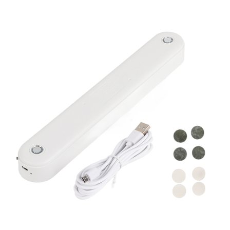 USB Oppladbar LED Leselys Berøringsbryter for Skap Garderobe 26cm Hvit