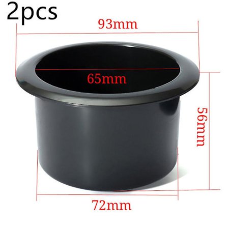 2 st Rv Mugghållare Vatten Bil Mugghållare Drycker Infällda Ersättningsdelar Säte Rv Plast För Rv, Båt, Hav, Husbil, Släpvagn, - Dryckeshållare