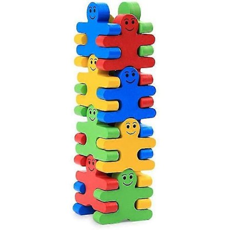 Byggeklodser Træ Tegneserie Pædagogiske Balanceklodser til Børn