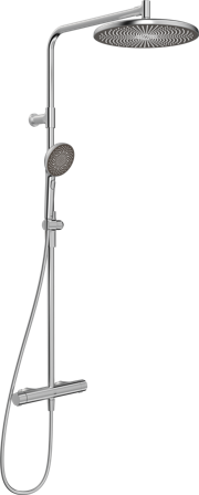 Oras Aurelia Round 4756 Takdusjsett 160 c/c Børstet stål, Baderom